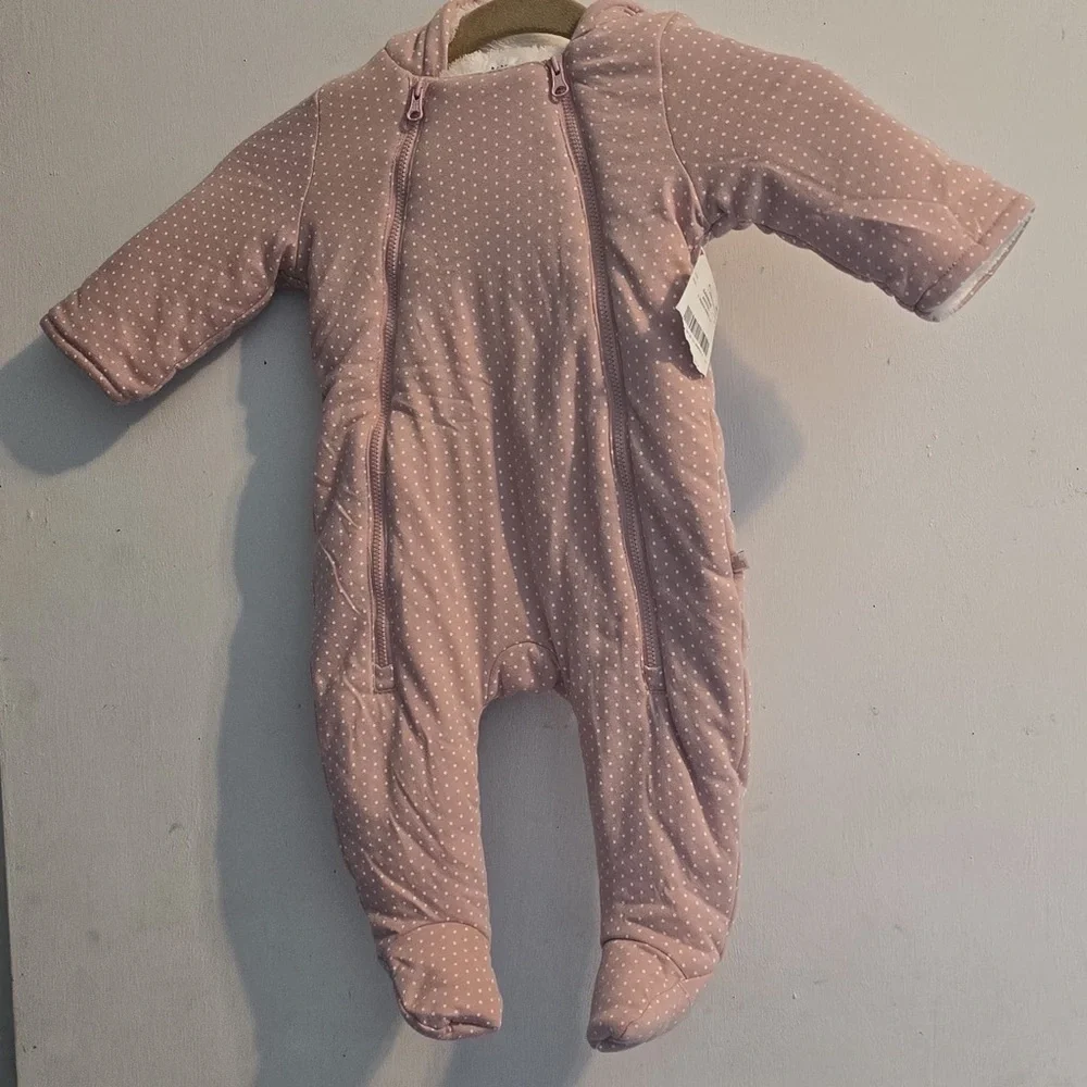 GAP Pink Dotted Kids Footie